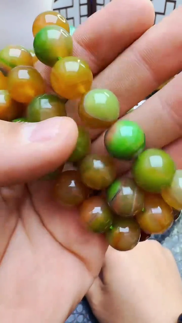 【闪购商品】玛瑙/玉髓手链未镶嵌盐源手串卡14