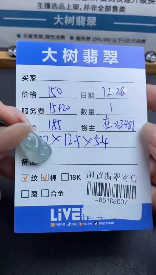 颈饰未镶嵌翡翠佳**优-85108007