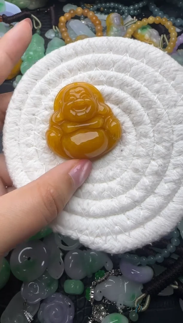 颈饰未镶嵌翡翠缅甸翡翠吊坠