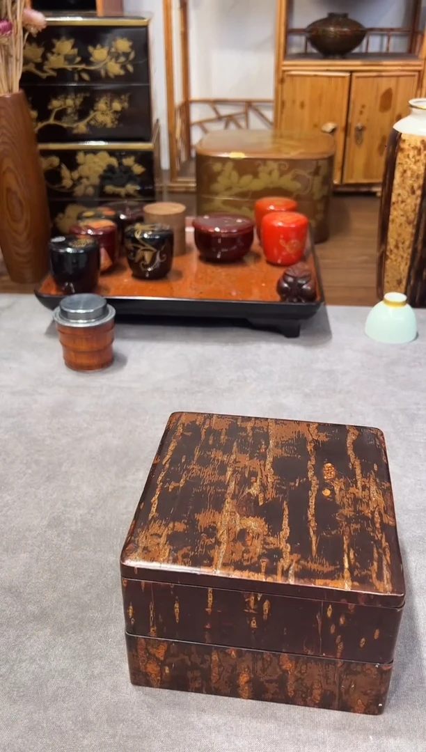 樱皮两段 大漆漆器大漆漆器