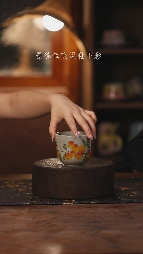 陶瓷景德镇高温釉下手绘陶瓷374