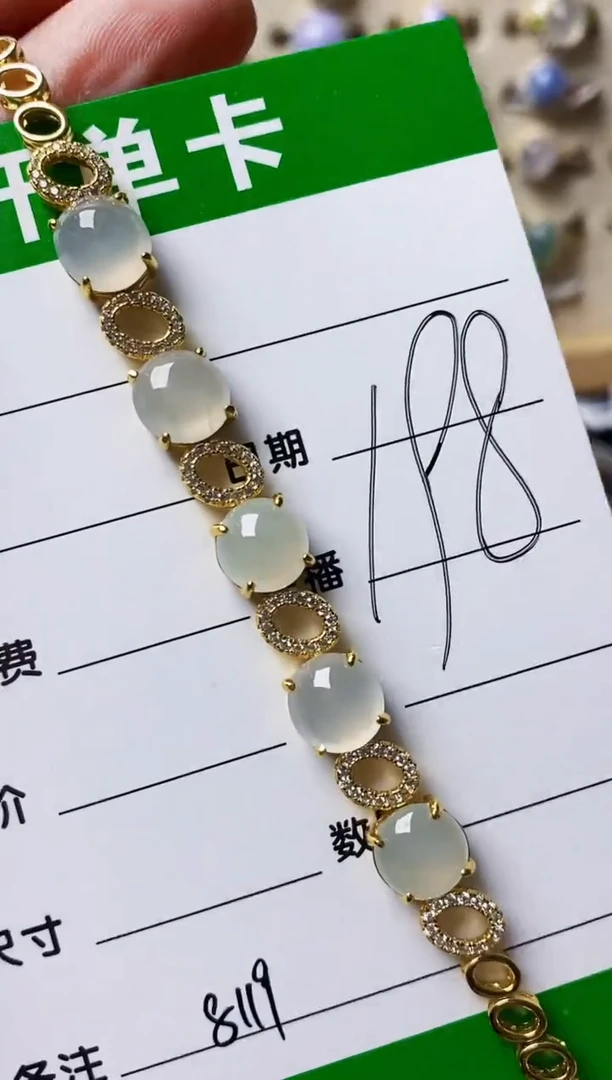 银S925镶嵌戒指翡翠8119