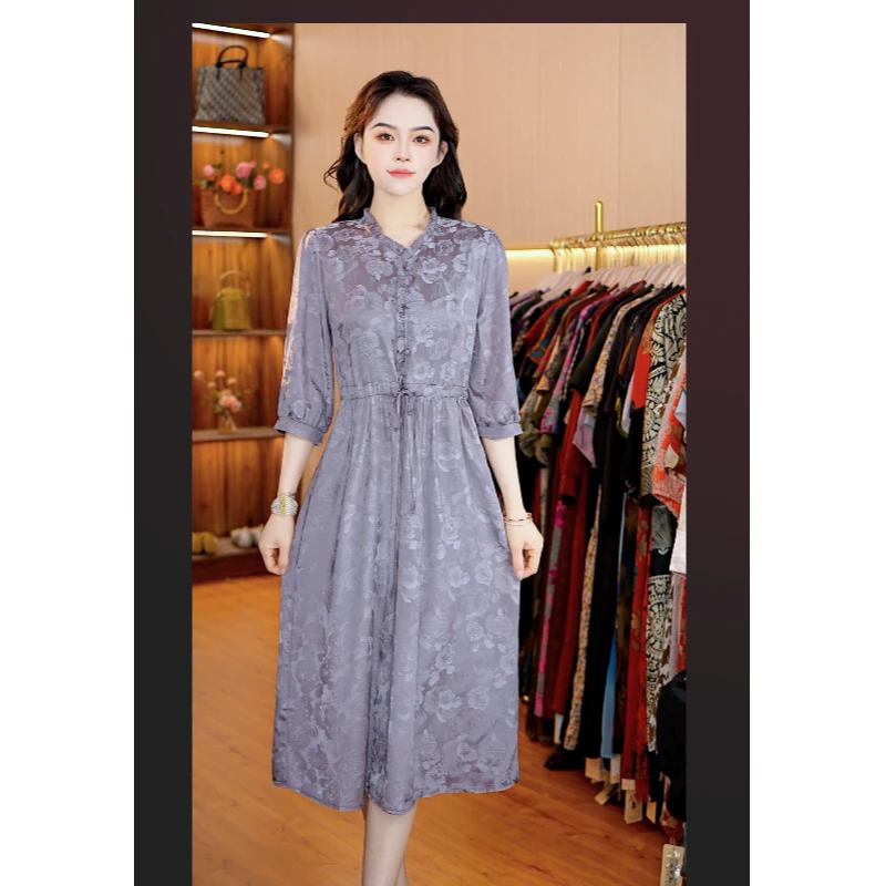 6228-12新款女士中袖连衣裙