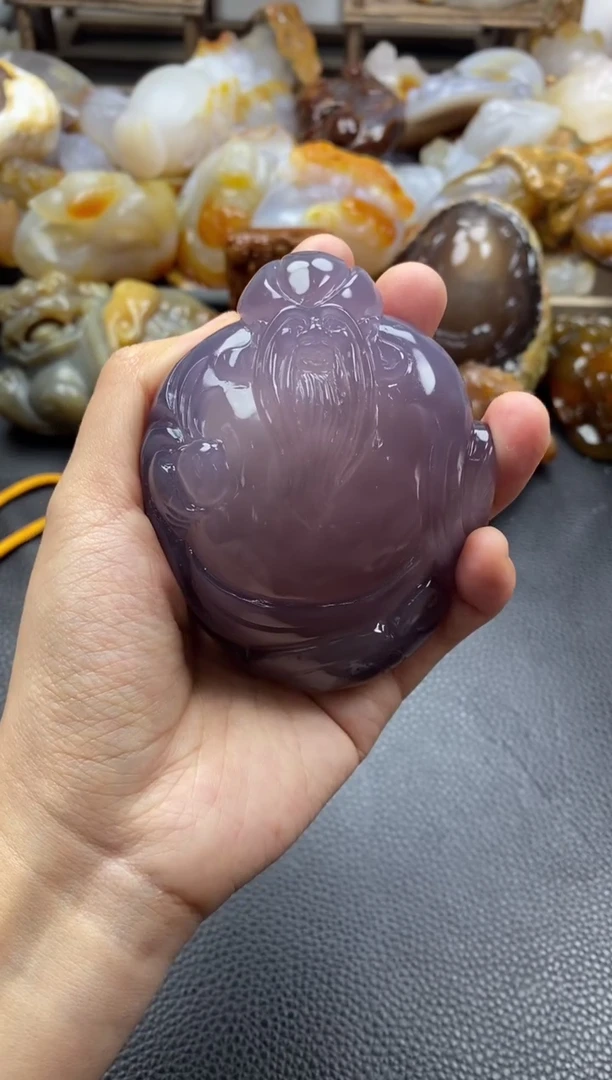 未镶嵌手把玛瑙/玉髓晓**月00