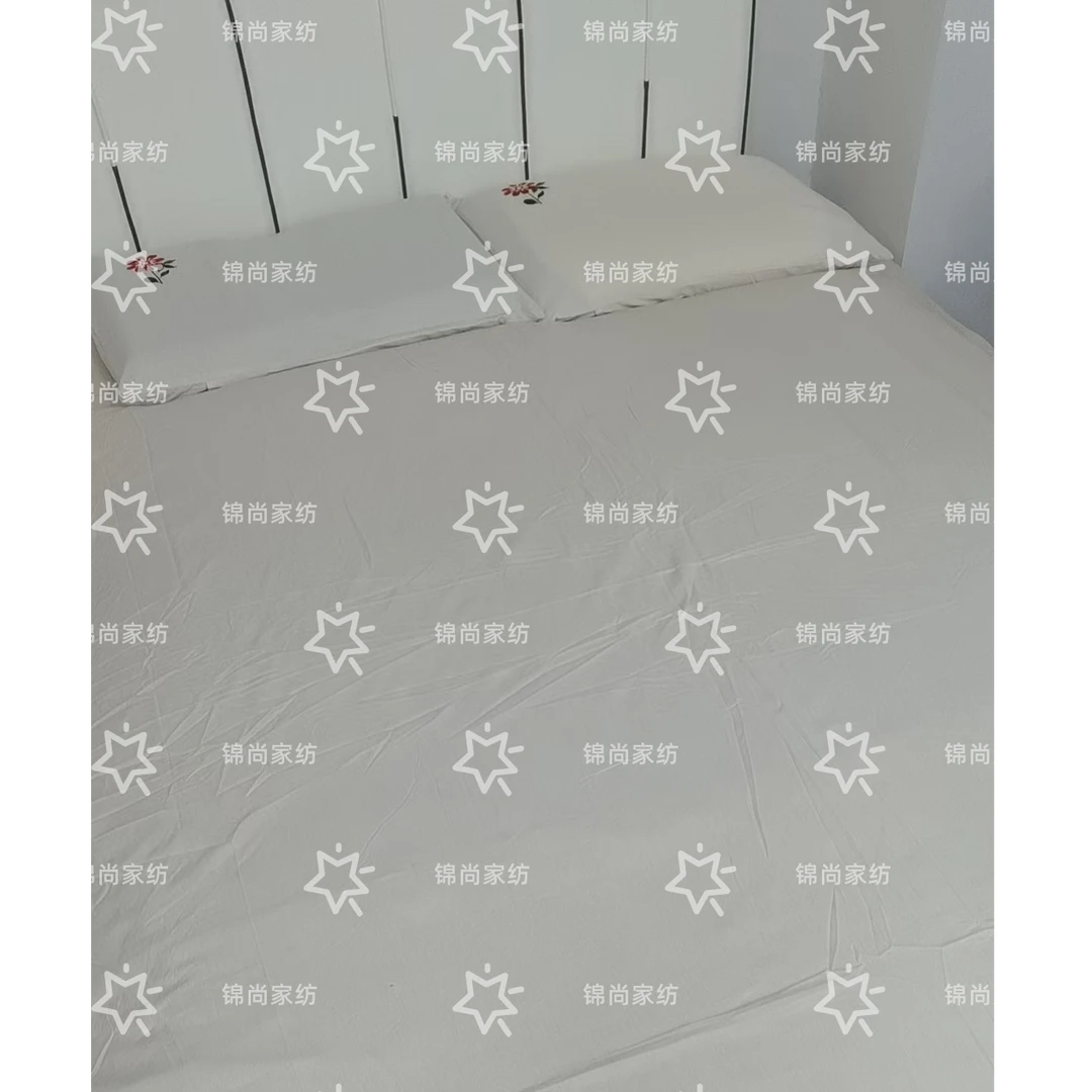 【浪漫樱花—三件套】雨露亚麻三件套（一个床单+两只枕套）