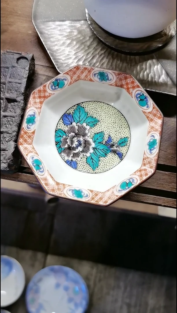 九谷小碟子小碟子