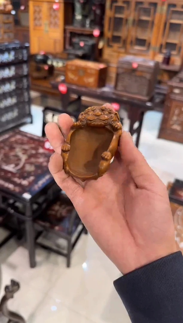 木木头款福狮茶则98