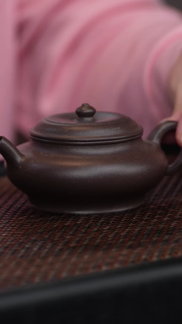 【闪购商品】宜兴紫砂原矿半手天青虚扁
