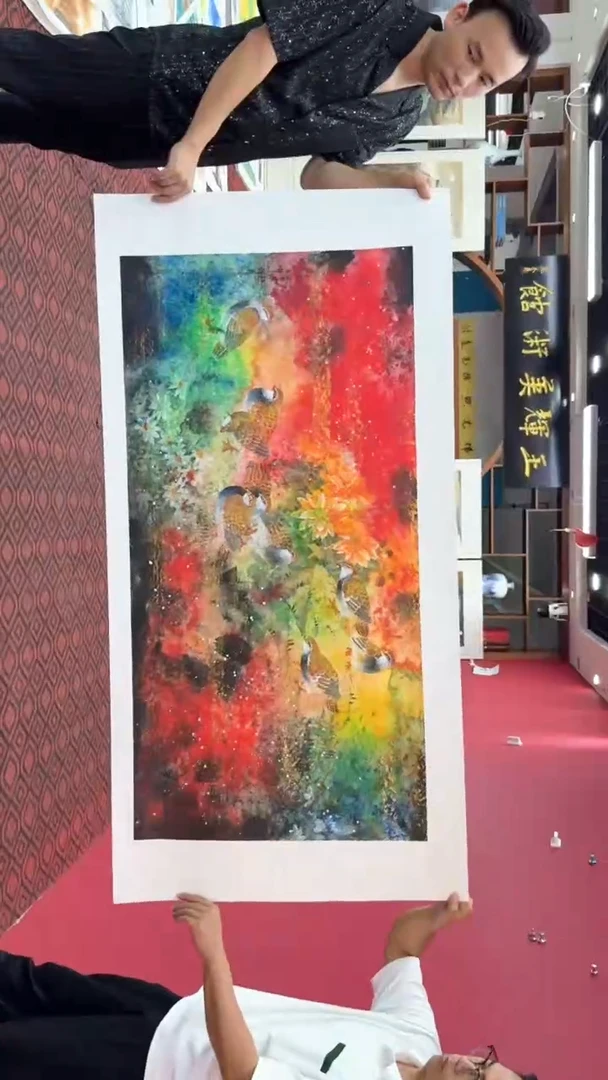 国画国画绘画山水花鸟