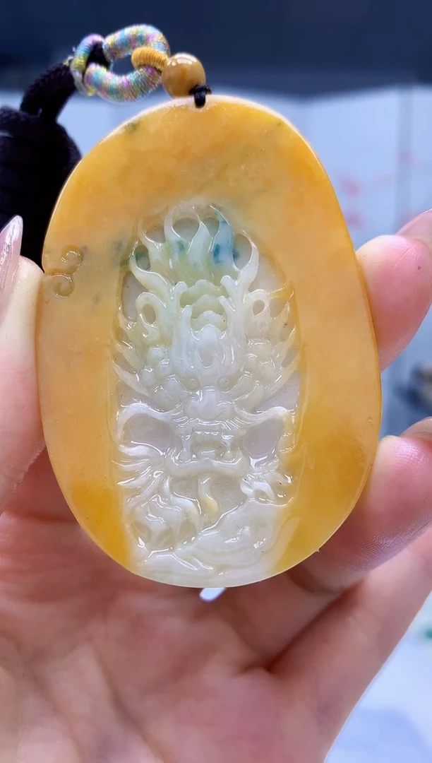 【闪购商品】定制翡翠未镶嵌5145jw-毛货挂件35