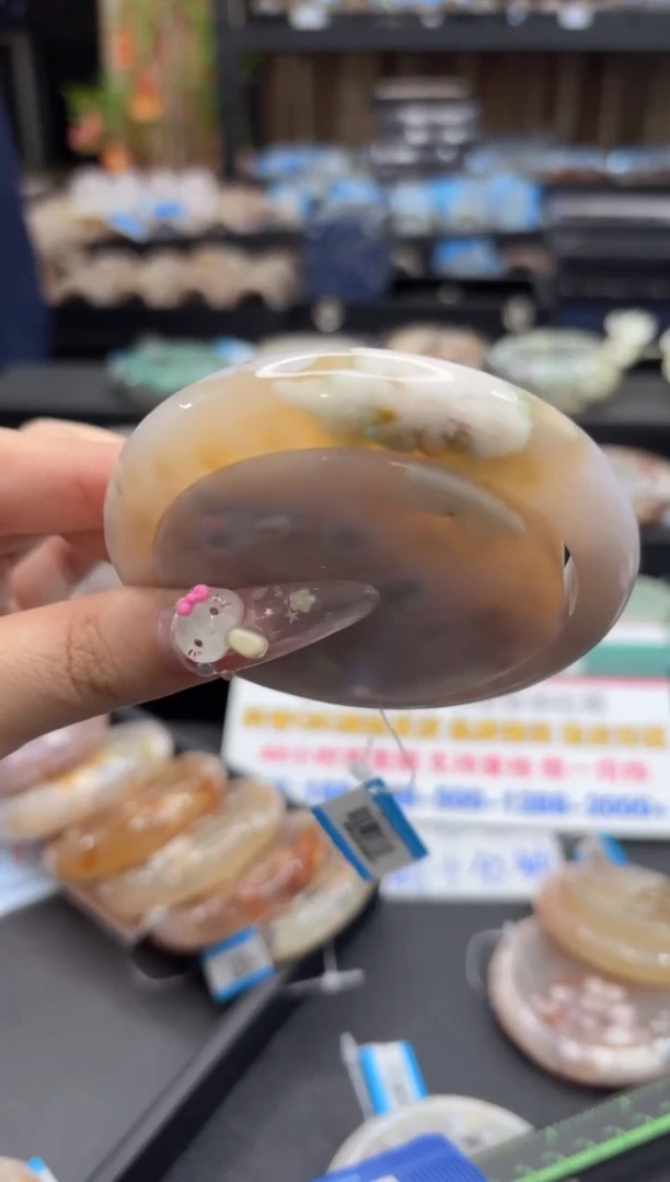 未镶嵌手镯石英质玉10(64圈赠送镯心)