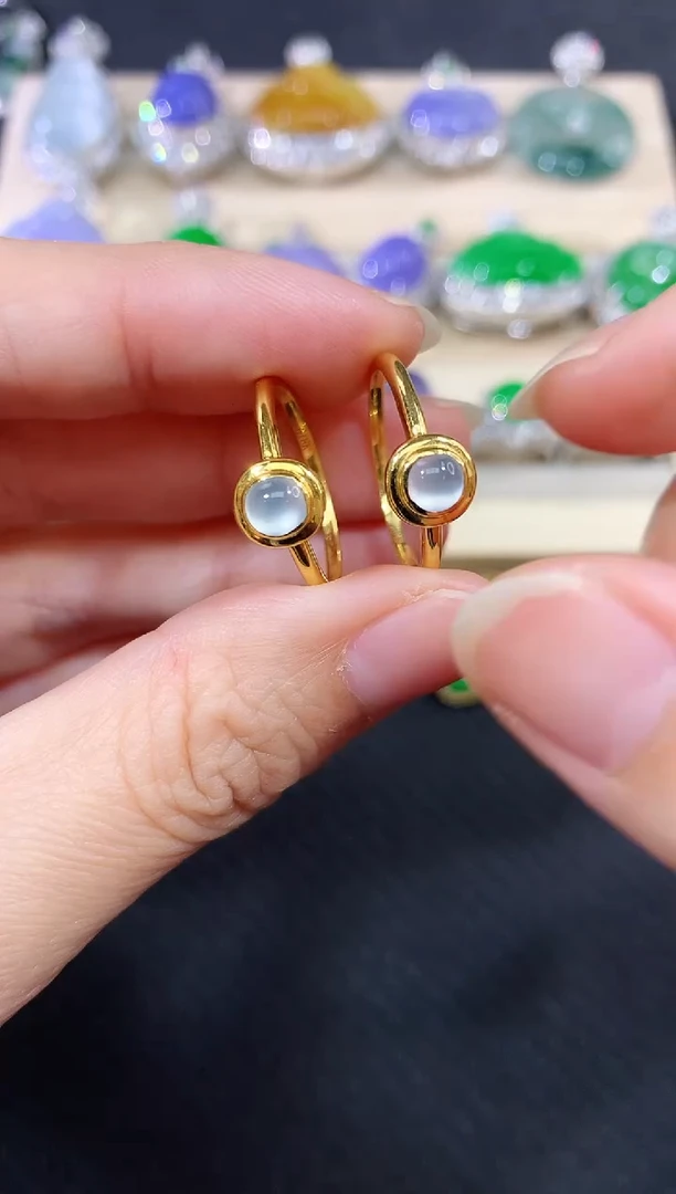 18K金镶嵌戒指翡翠11|1980多样性发其一