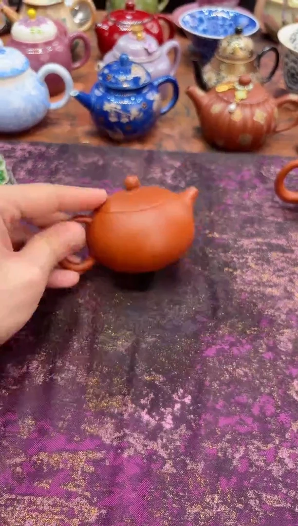 摩吉陶陶闪拍链接 橘皮西施茶壶