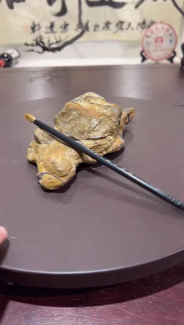 铁*鸡意境典雅砚台烟缸摆件