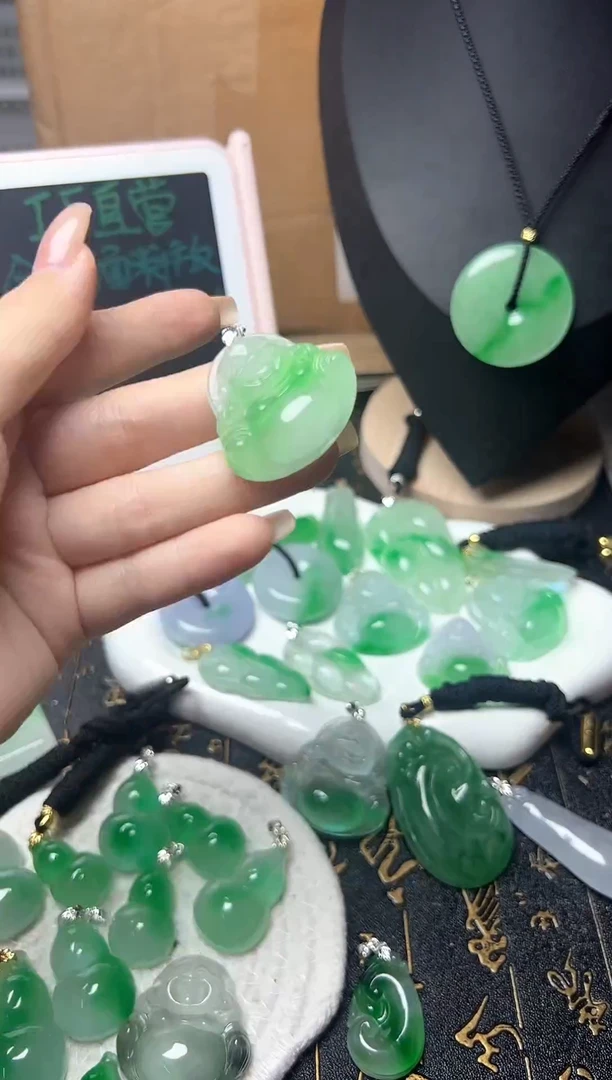 颈饰未镶嵌翡翠所见即所得，一图一物