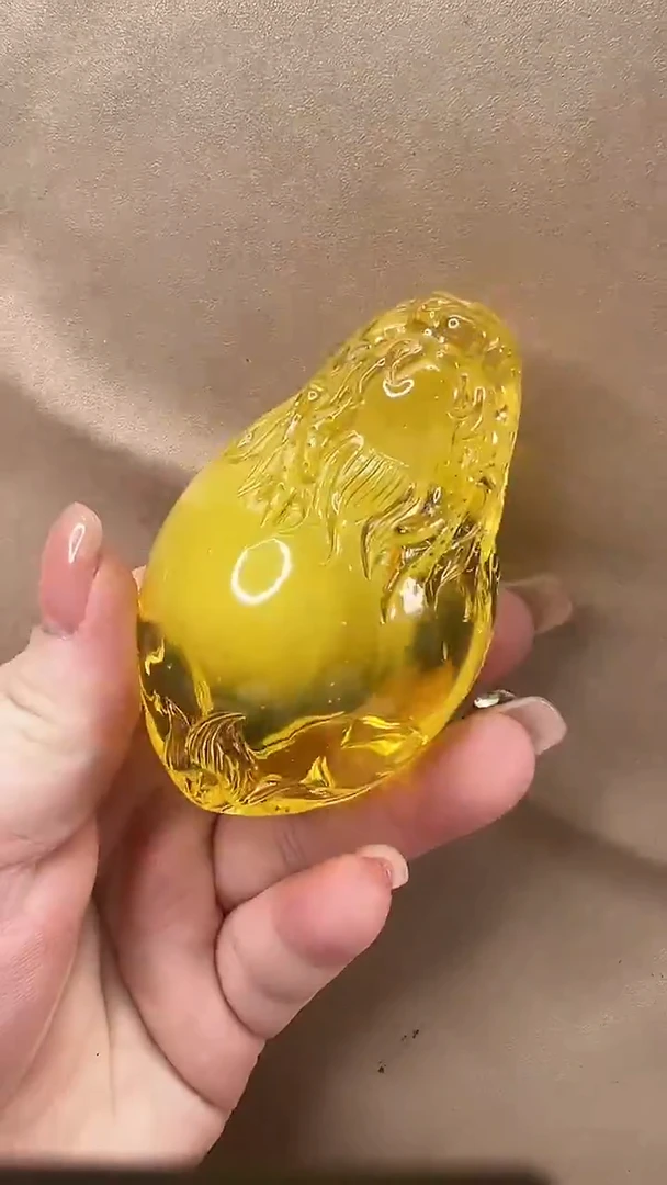 琥珀颈饰未镶嵌吊坠