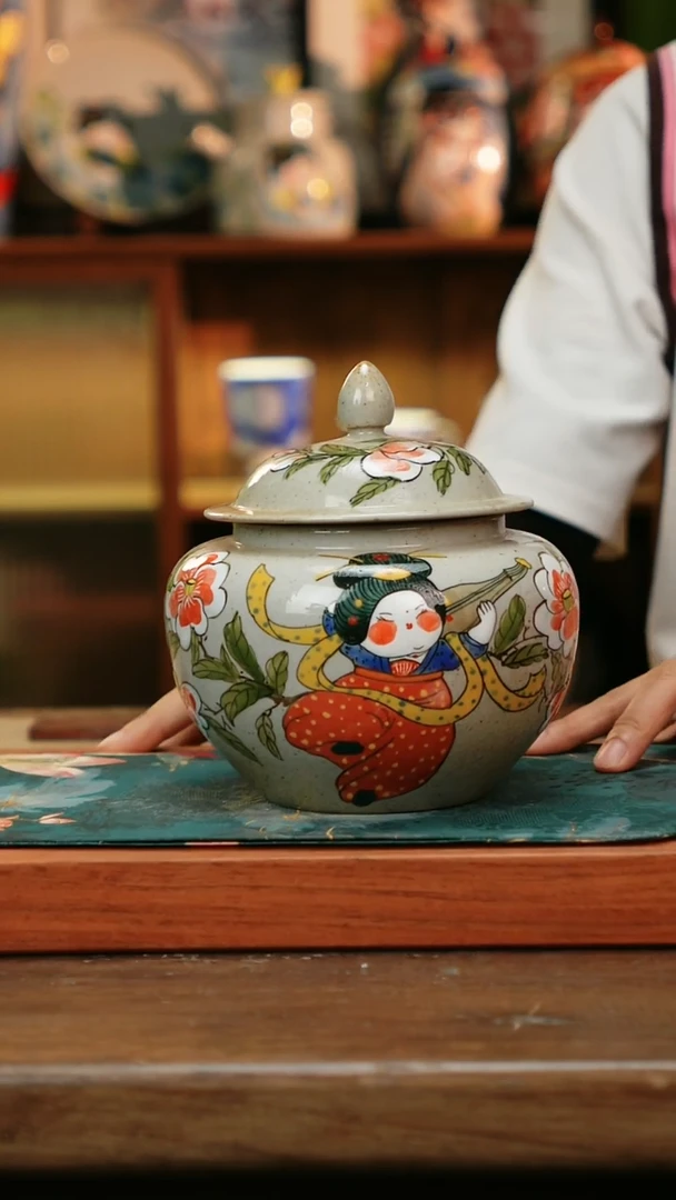 杯景德镇纯手工釉下彩精品茶具水杯