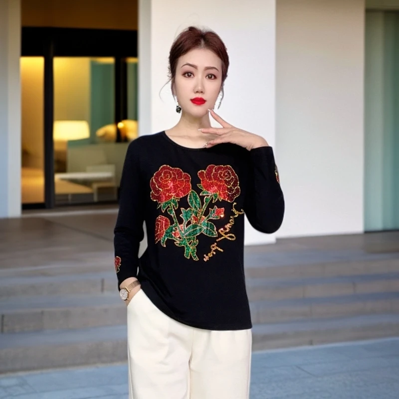 初期简爱时尚风棉质女士小衫重工高端显瘦加大码女装小衫C7828