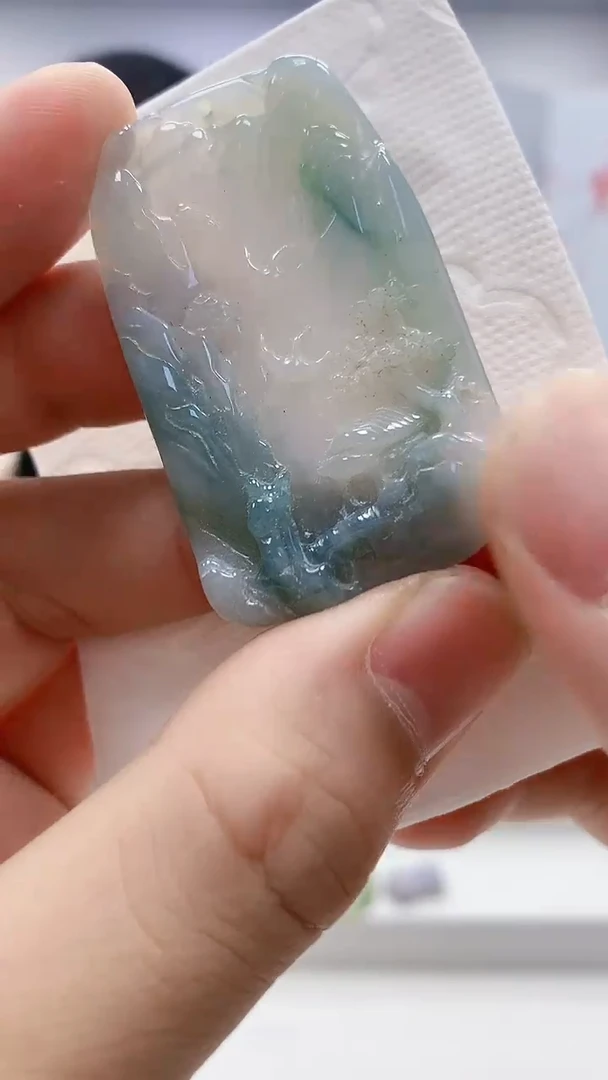 翡翠未镶嵌颈饰4898bb-jj挂件2