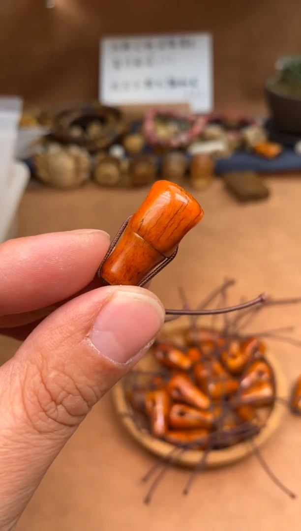 【闪购商品】牛骨其他P892-老料榫卯三通-有棕裂