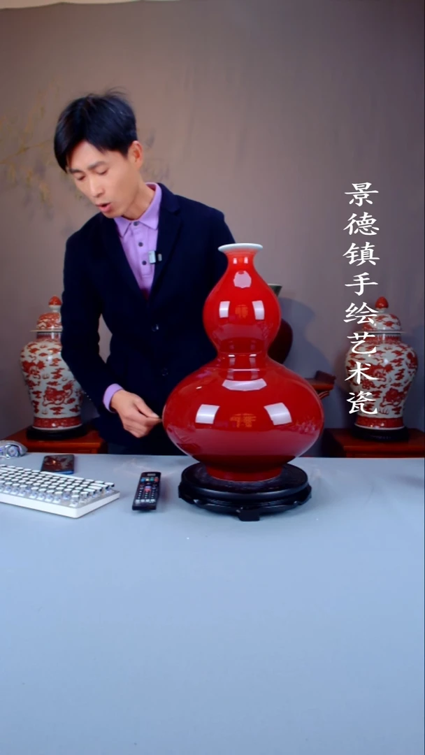 摆件陶瓷景德镇手工手绘陶瓷摆件73