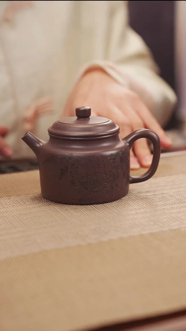 原矿天青德中紫砂壶31