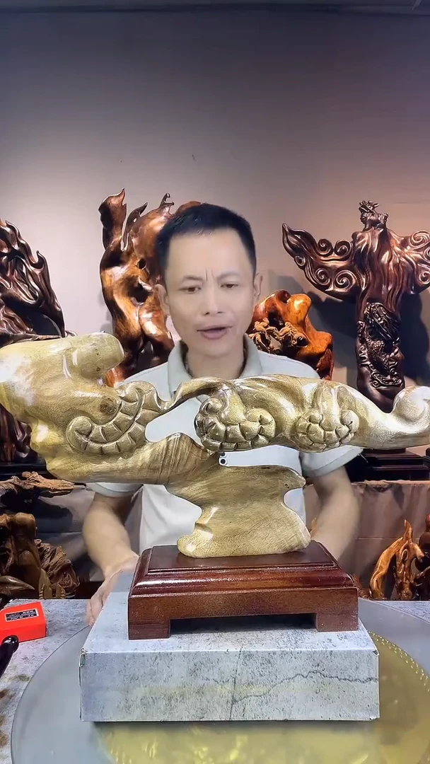 金丝楠恩***哥小叶桢楠随行摆件27