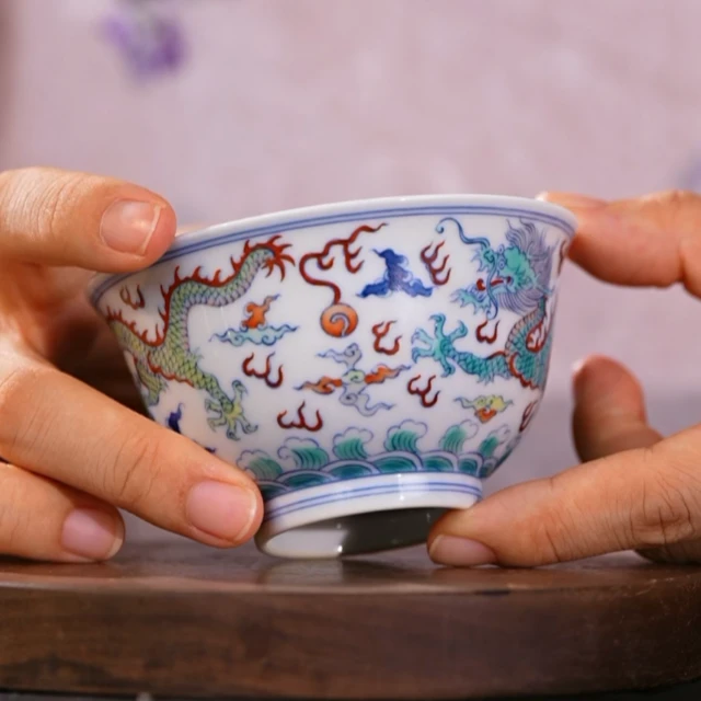 涂杏花丨涂杏花双龙戏珠主人杯 |周大乐优选