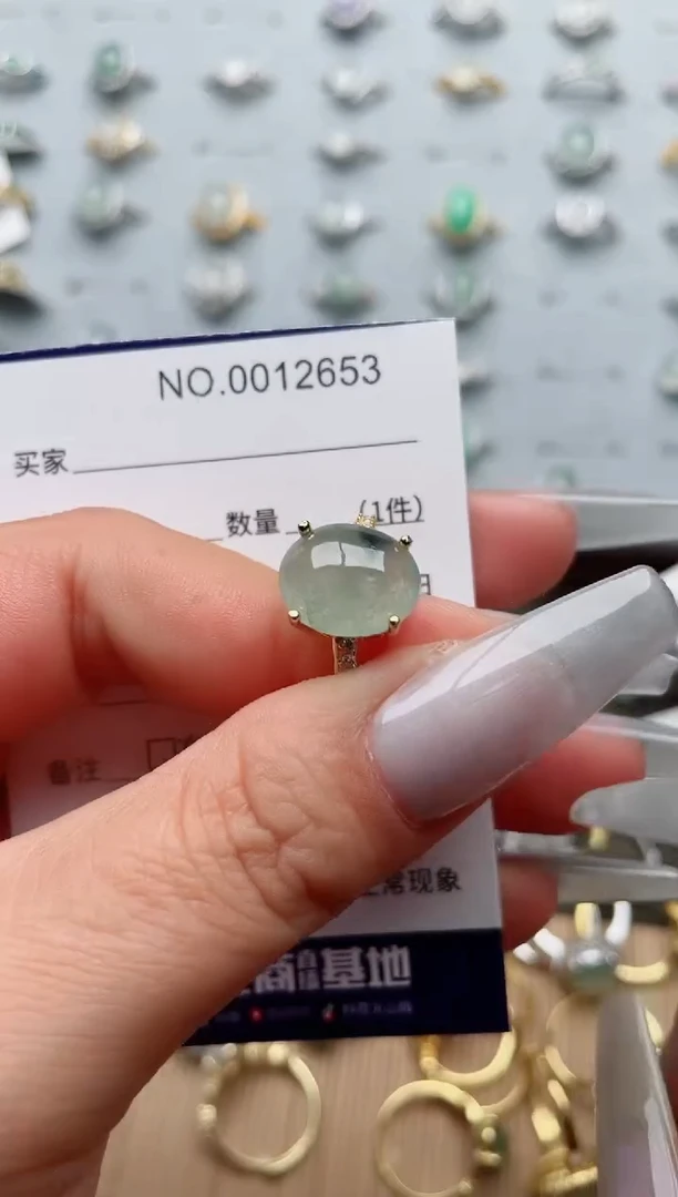 【闪购商品】翡翠戒指银S925镶嵌·