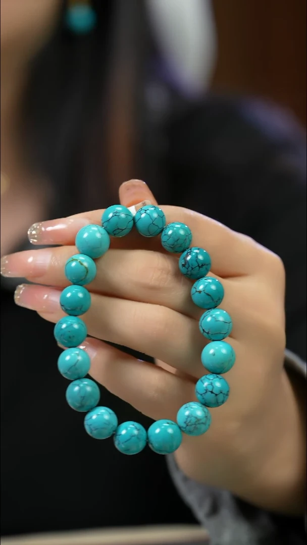 未镶嵌绿松石手串圆珠 多样性发一