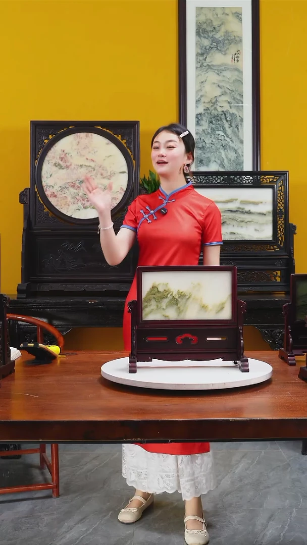 石材天然大理石画摆件