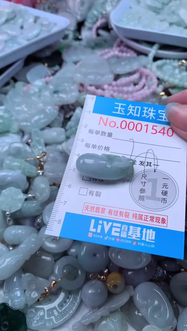 翡翠未镶嵌吊坠(不含链)1540