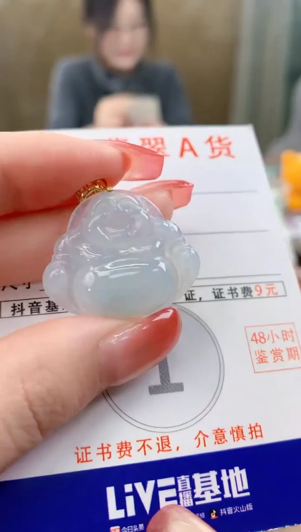 颈饰未镶嵌翡翠天然A货翡翠挂件