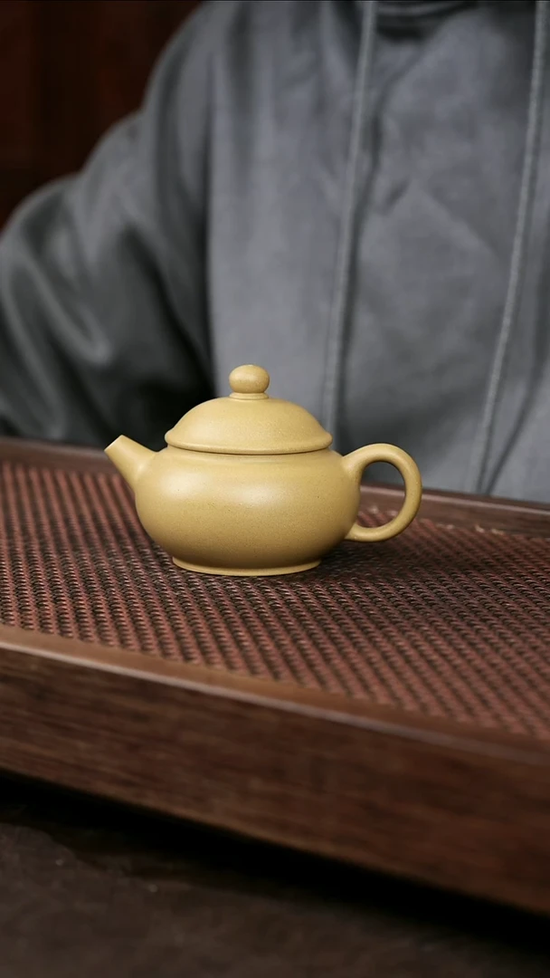 茶壶紫砂黄金段圆珠