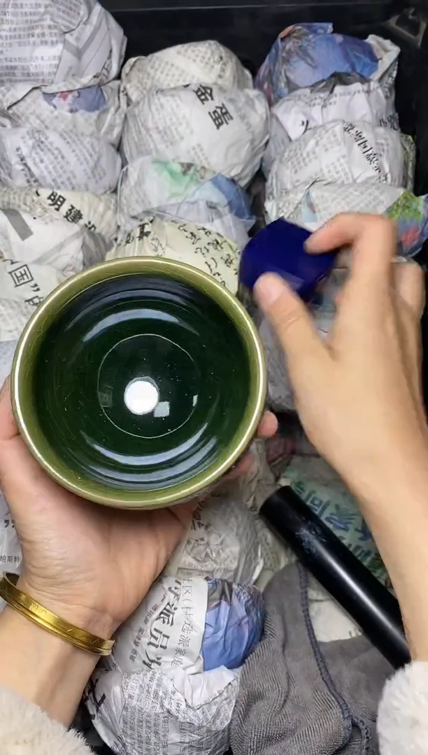 【闪购商品】茶盏帝王绿 盏三疯建盏茶器