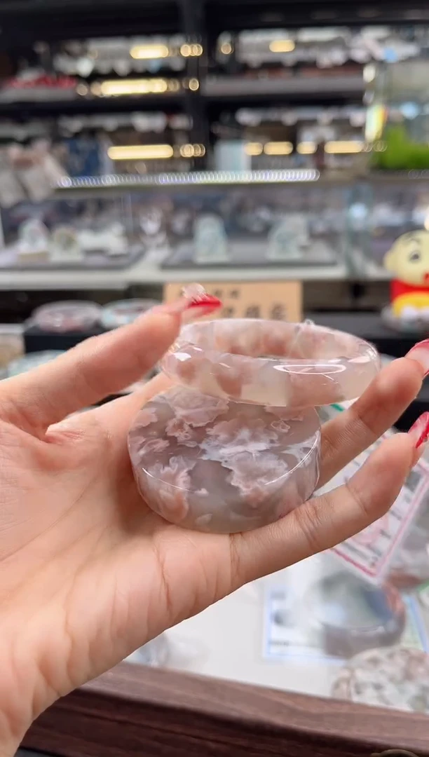 未镶嵌手镯石英质玉圈口 （赠品镯心）