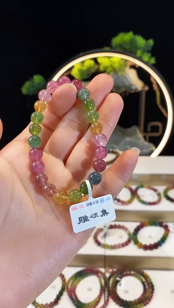 【闪购商品】碧玺手串未镶嵌G2166素圈颜色微差