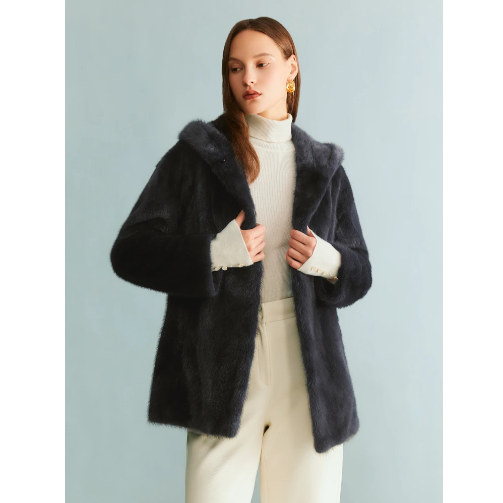 YINER音儿女装冬真皮整貂皮草外套8233509360