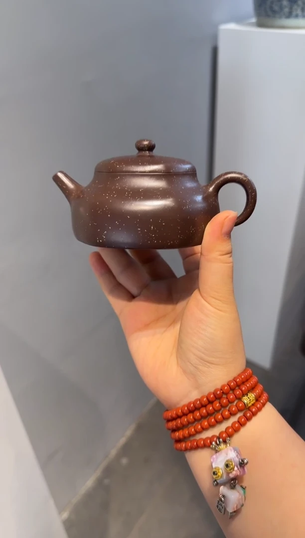 茶壶紫砂六方静乐 铺砂