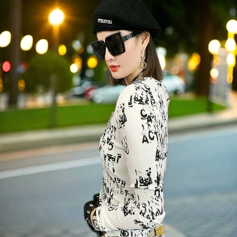 仙姐姐新款时尚百搭设计感长袖