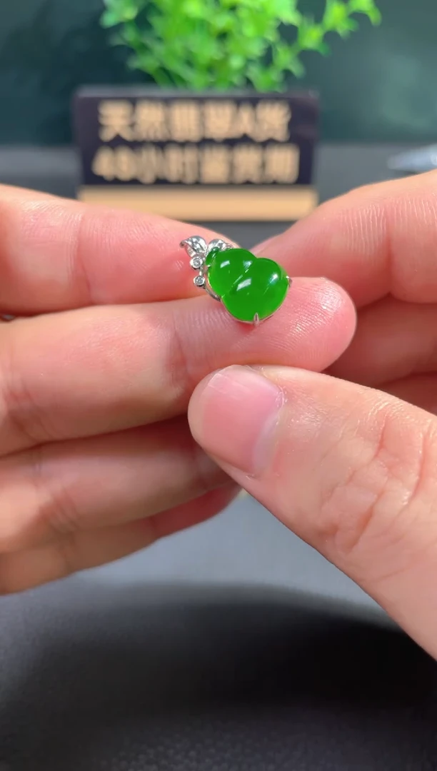 【闪购商品】翡翠颈饰18K金镶嵌翡翠