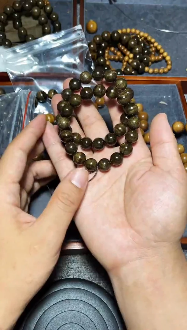 金丝楠手串/手链阴沉金丝楠1.2果香影子波50