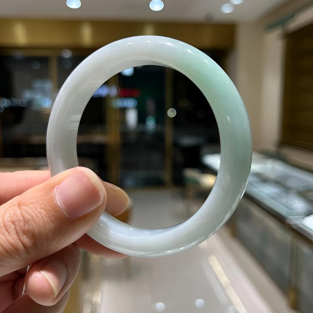 105＃56正圈 天然A货翡翠手镯