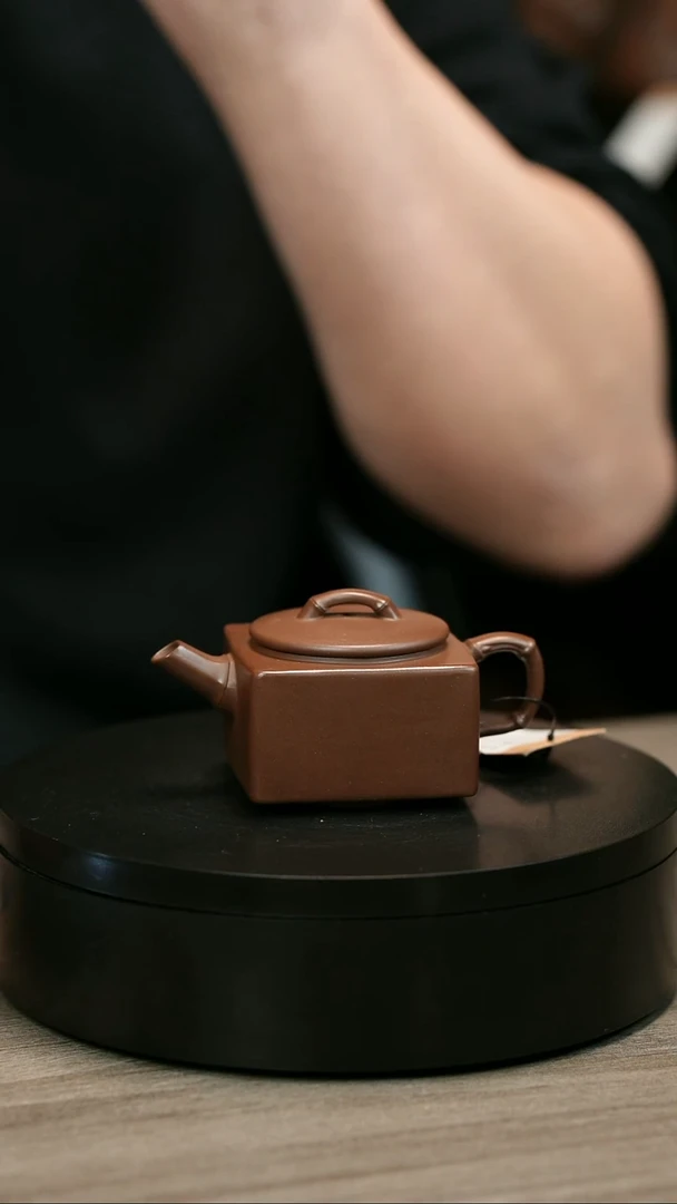 茶壶紫砂胡*H1643赵信军光素方石