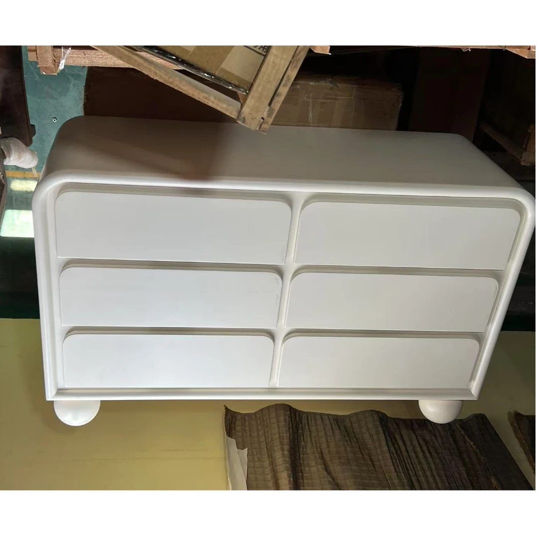 （样品微瑕）S374#六斗柜120*40*77CM【不包安装】库存尾货（铁3）2201