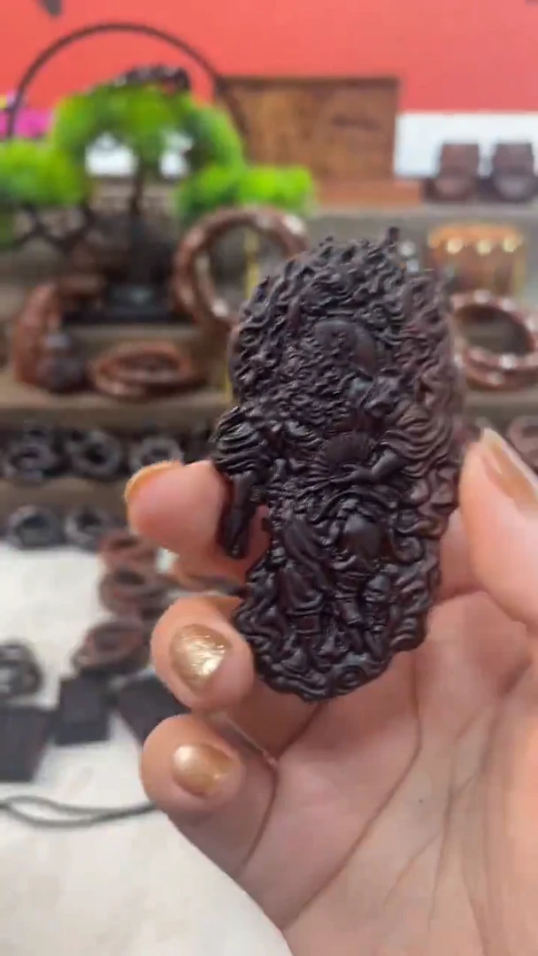 木枣木玉化钟馗山花