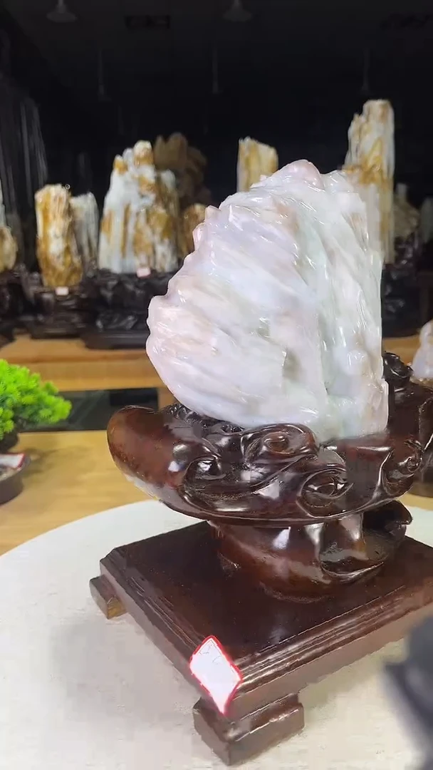 未镶嵌珠宝奇石硅化玉650