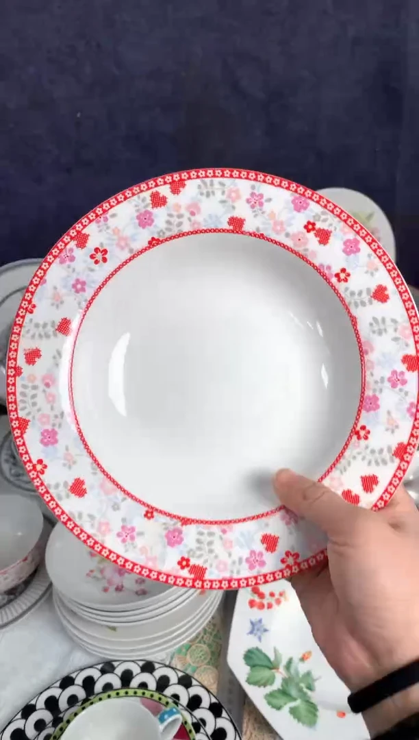 【闪购商品】瓷片陶瓷原单CC563餐具1个汤盘