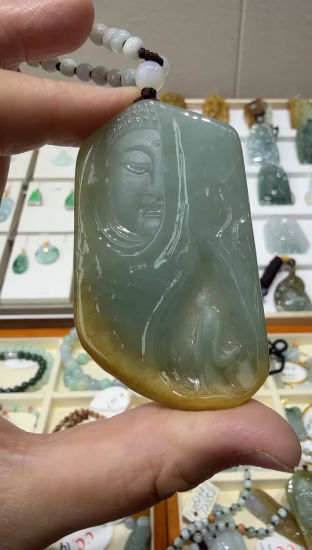 未镶嵌挂件翡翠A货翡翠多样性孤品国雕谢林工