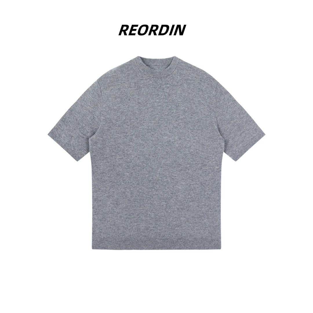 REORDIN25s老钱风羊绒羊毛针织氛围感短袖